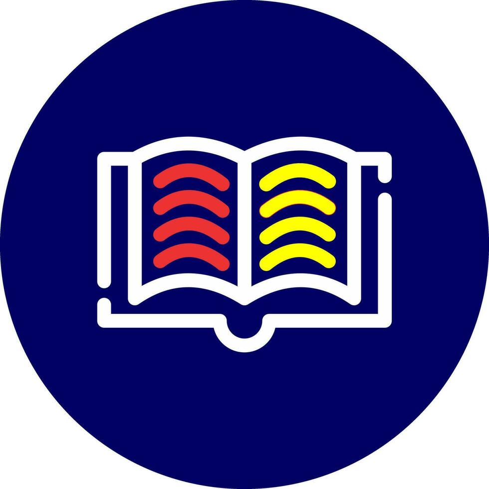 Open Book Creative Icon Design vector