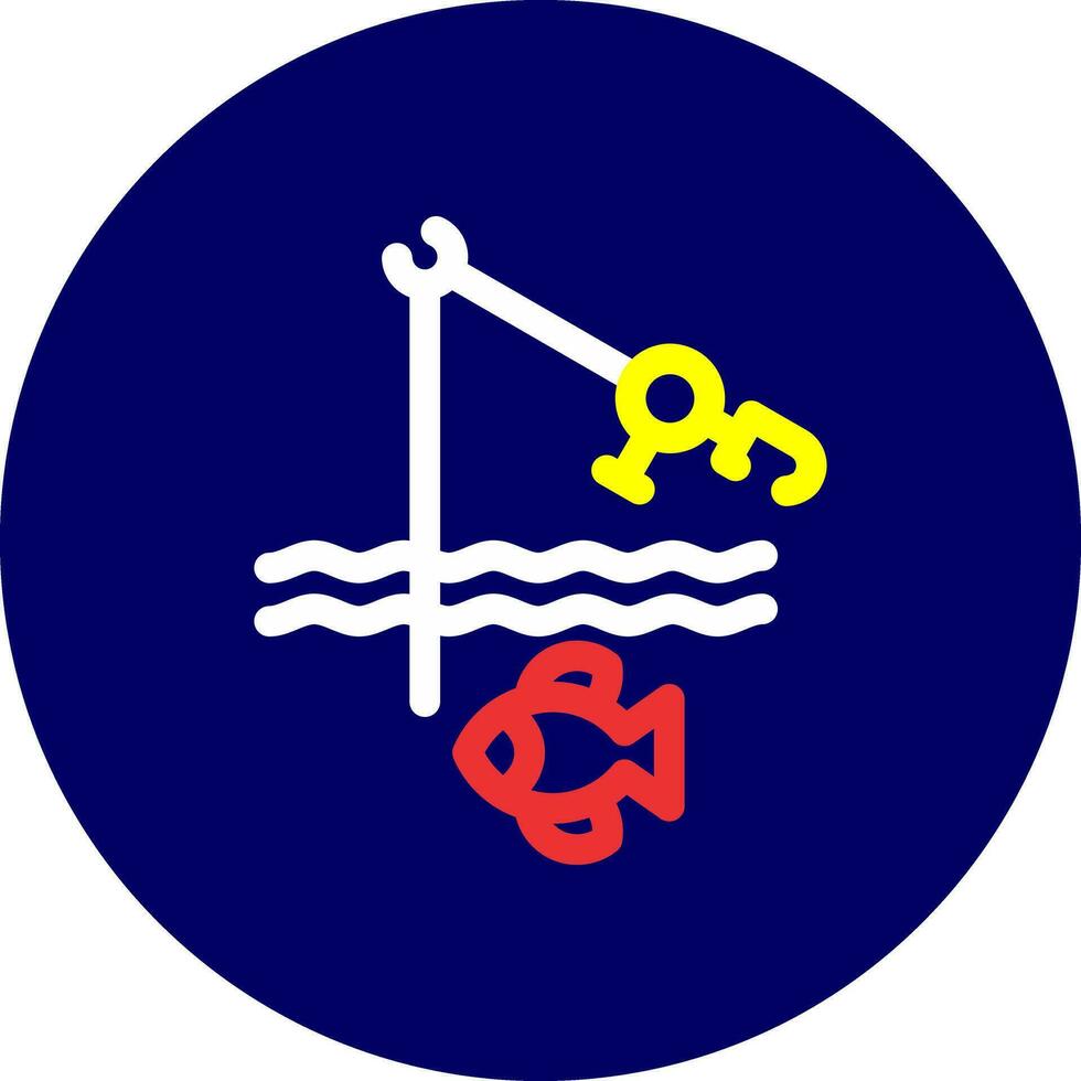 Fishing Holiday Creative Icon Design vector