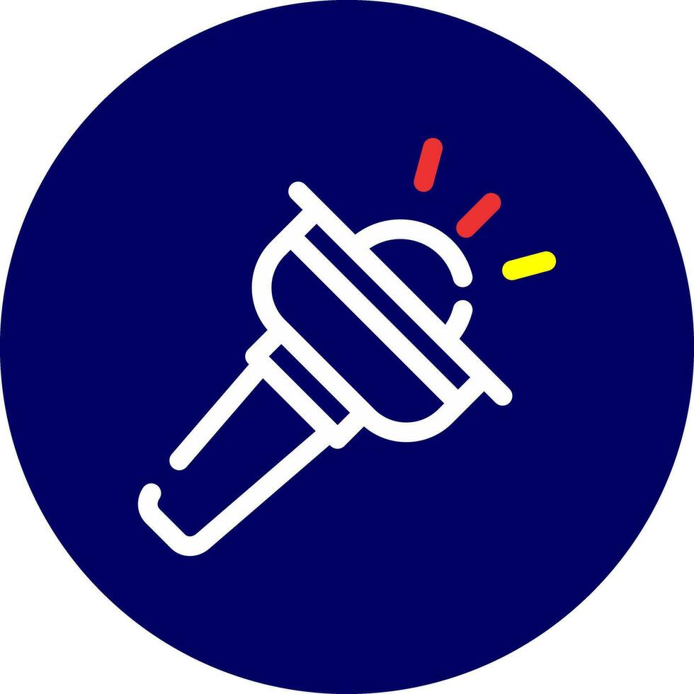 Flashlight Creative Icon Design vector