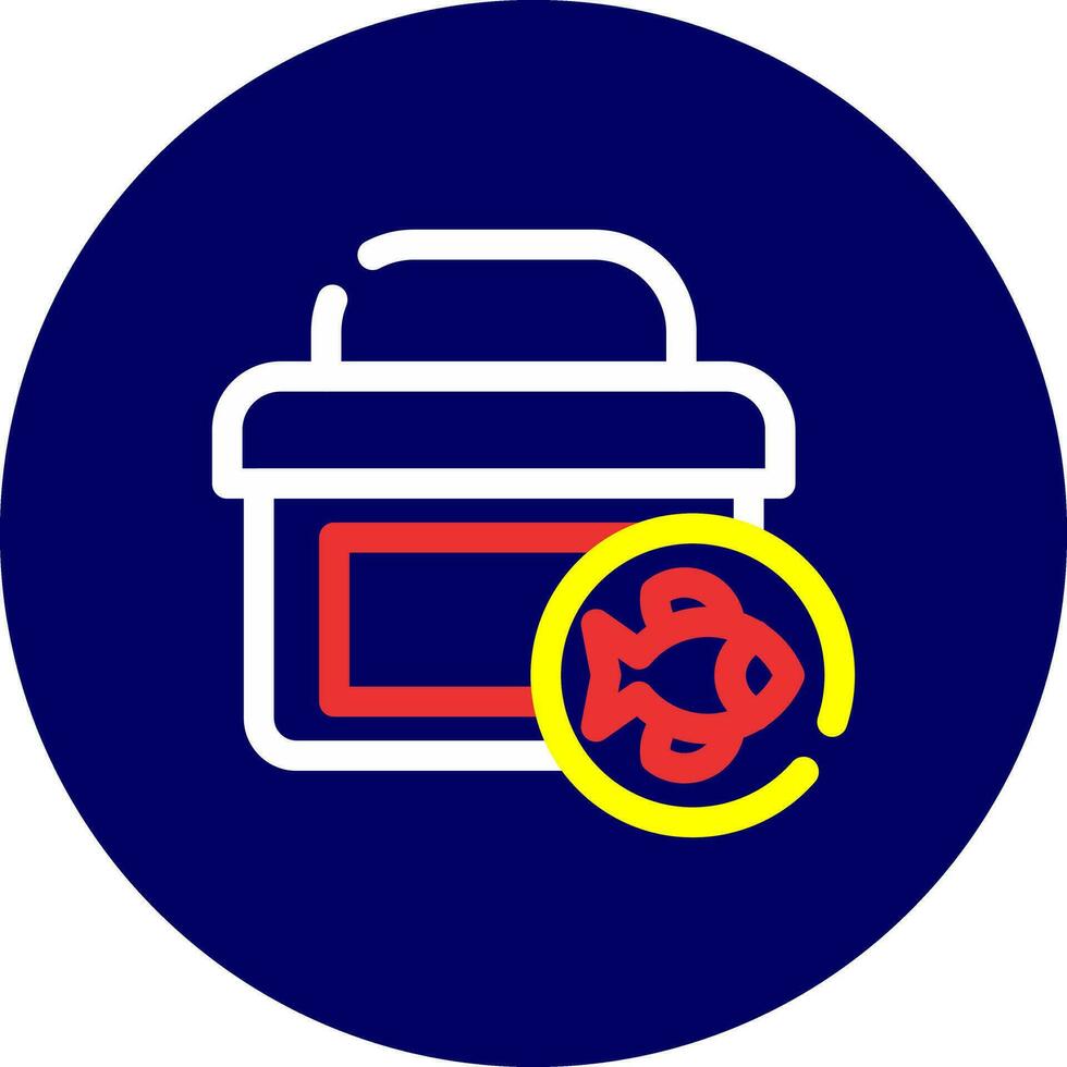 Tackle Box Creative Icon Design vector