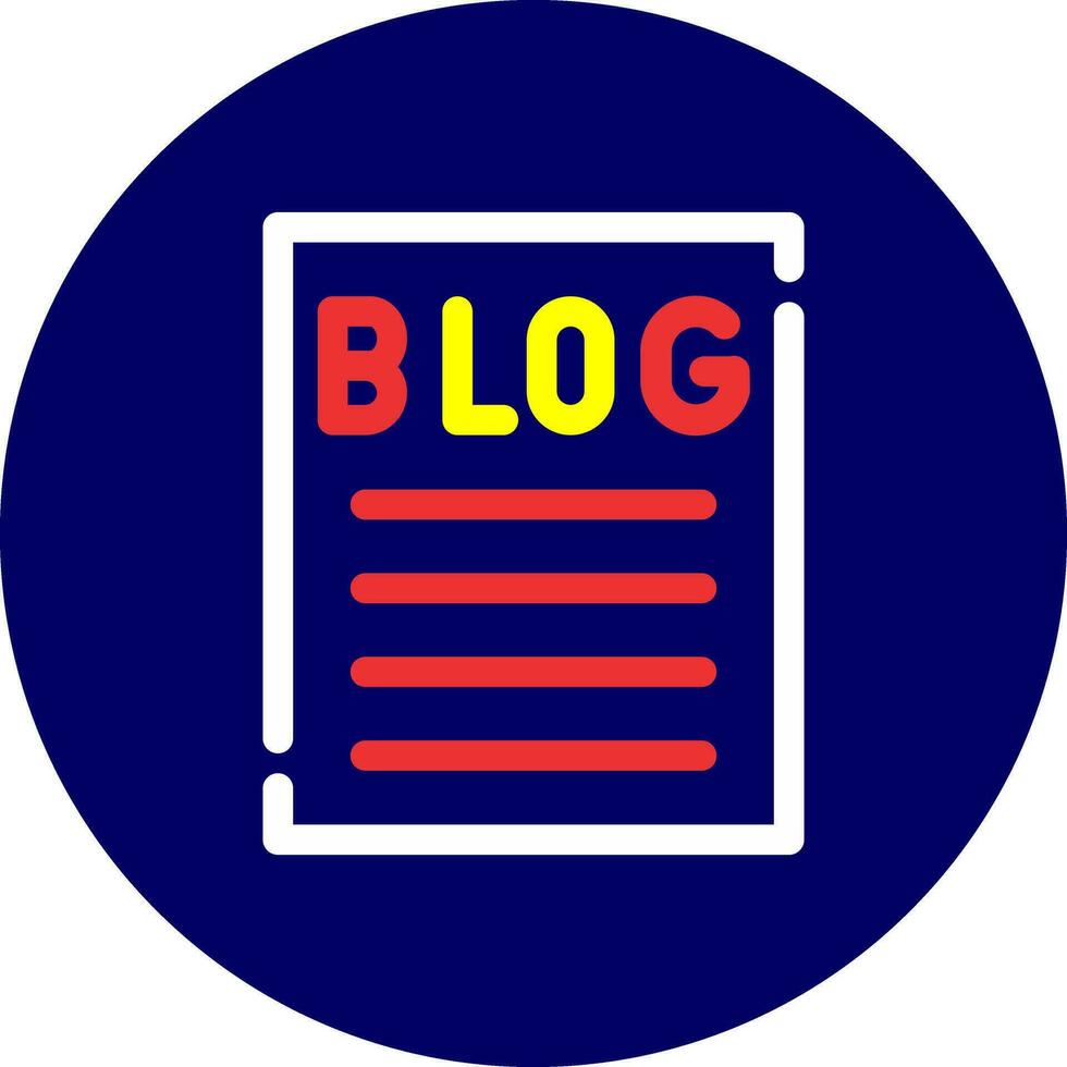 Blogging Creative Icon Design vector
