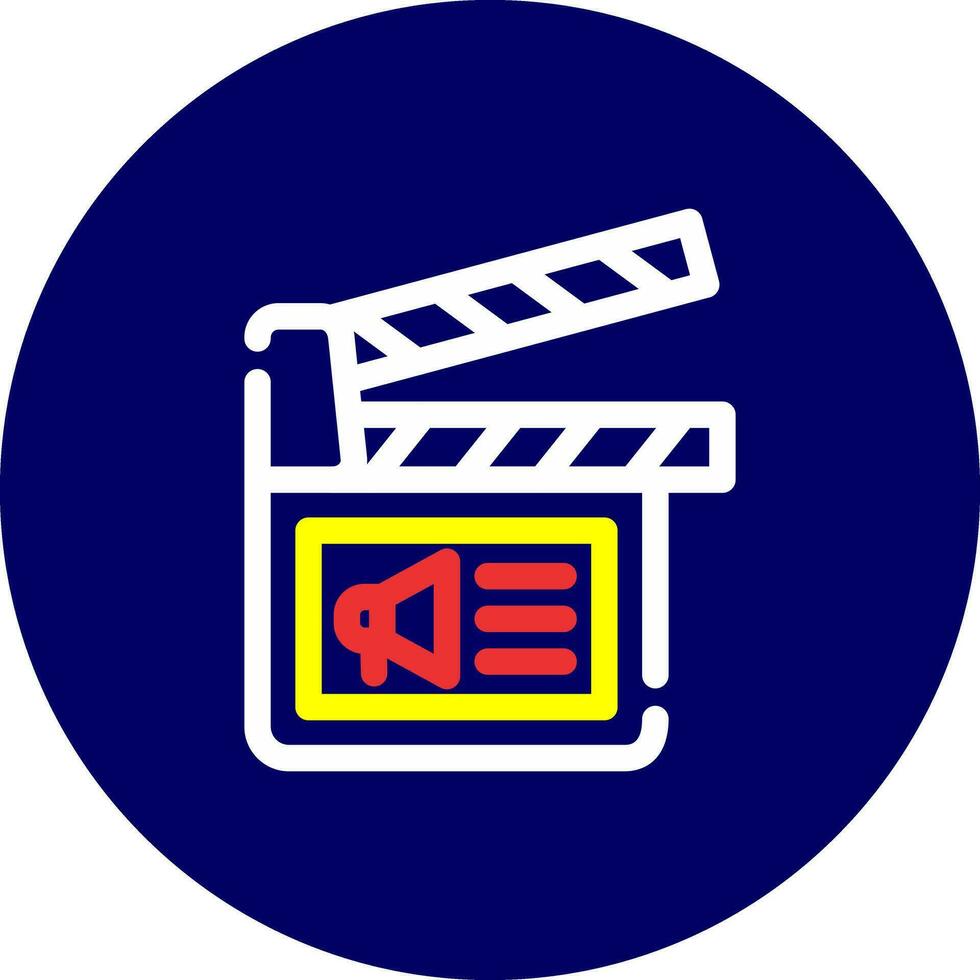 Cinema Ad Creative Icon Design vector
