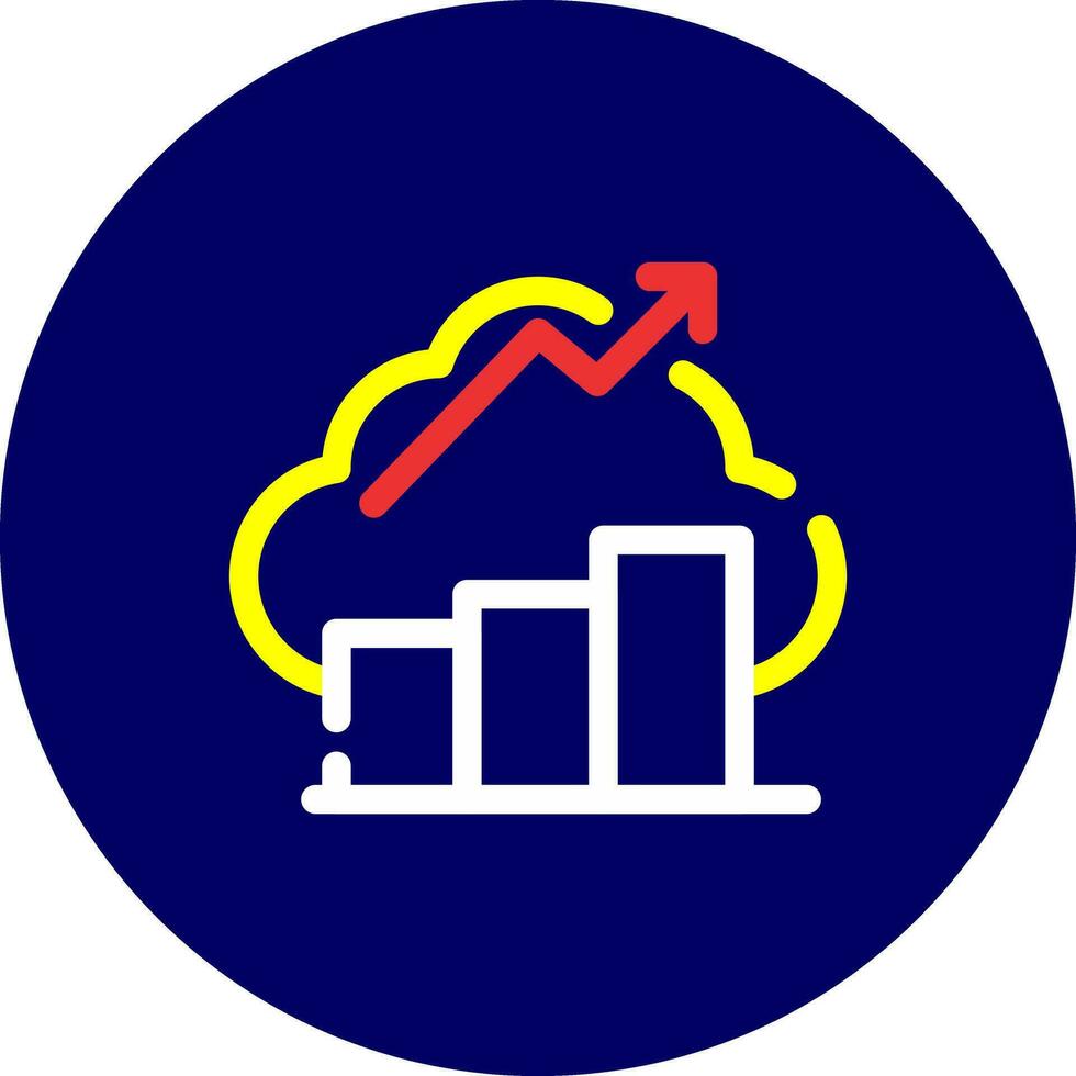 Financial Data Creative Icon Design vector