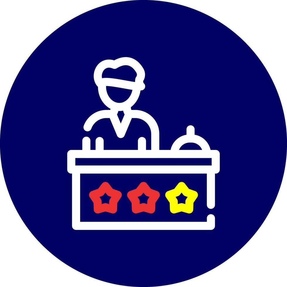 Receptionist Creative Icon Design vector