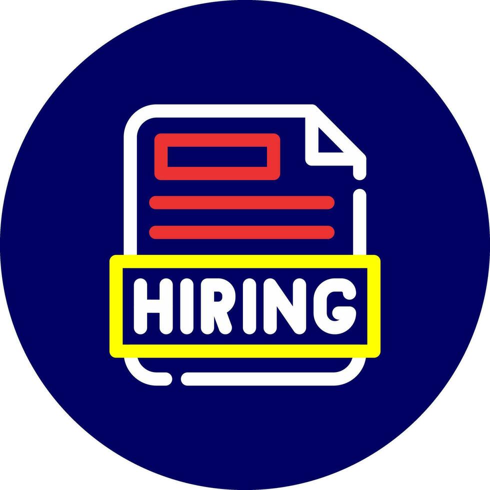 Hiring Creative Icon Design vector