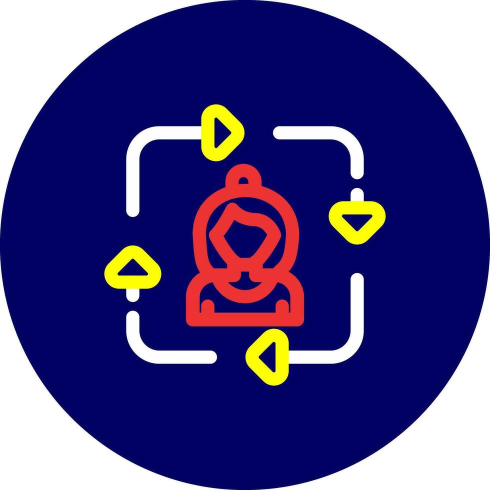 Job Rotation Creative Icon Design vector
