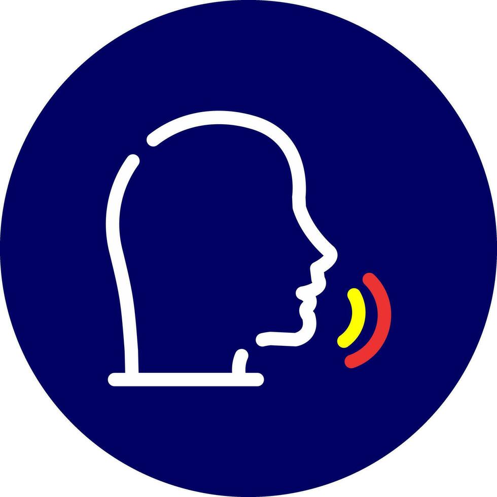 Speaking Creative Icon Design vector