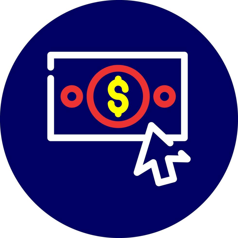 Pay Per Click Creative Icon Design vector