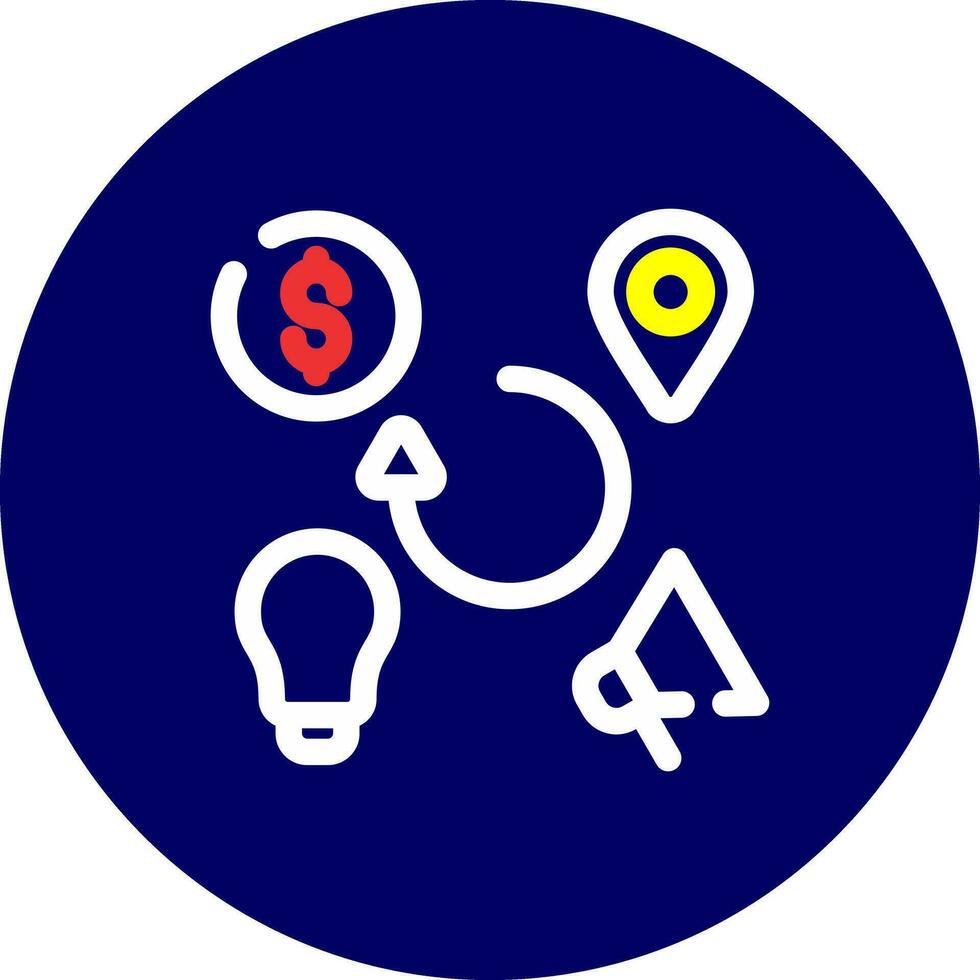 4Ps Creative Icon Design vector