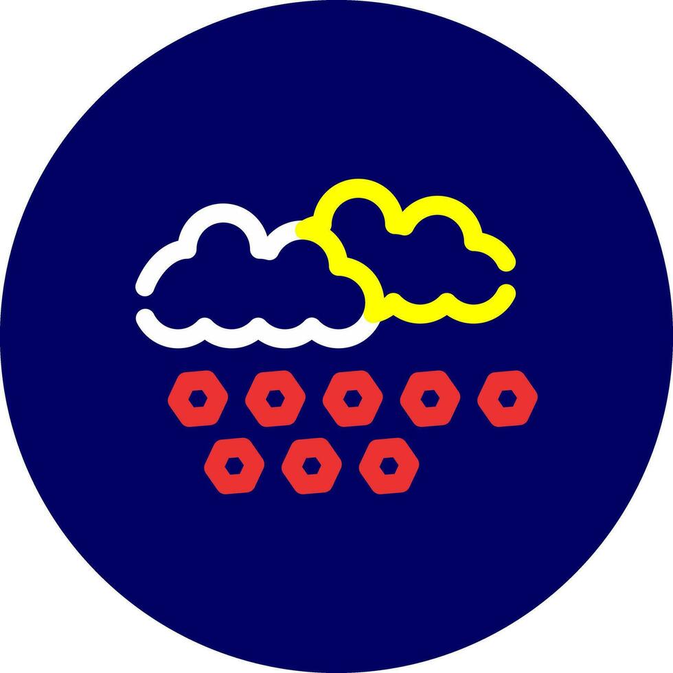 Hailstorm Creative Icon Design vector