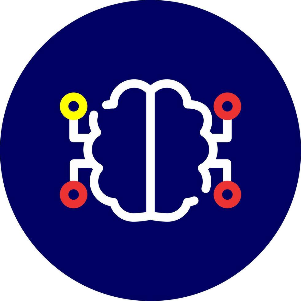 Neurons Circuit Creative Icon Design vector