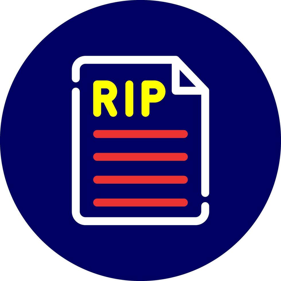 Death Certificate Creative Icon Design vector