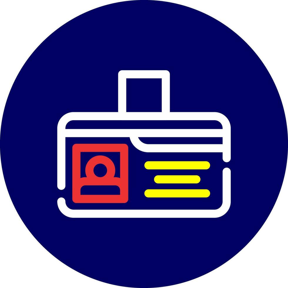 Identification Card Creative Icon Design vector