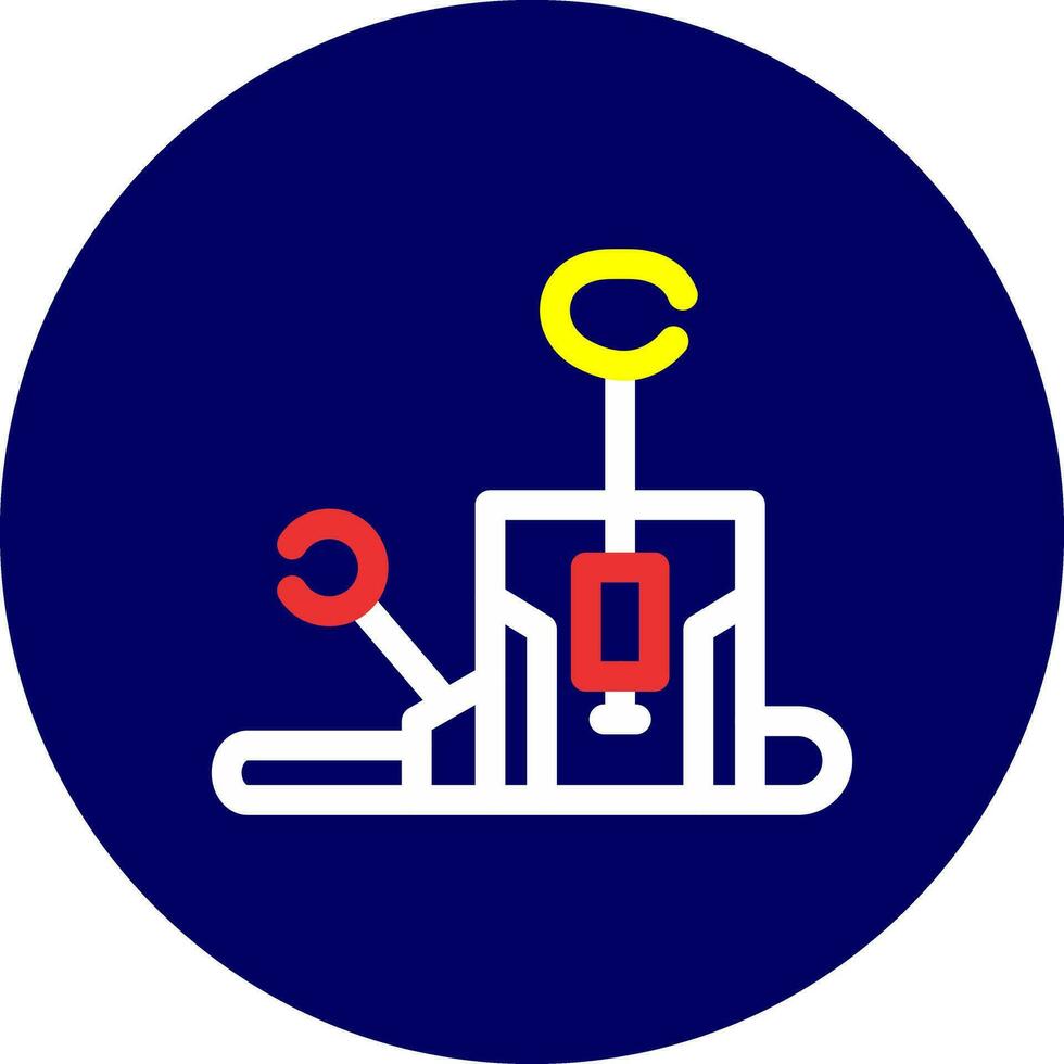 Pilates Chair Creative Icon Design vector