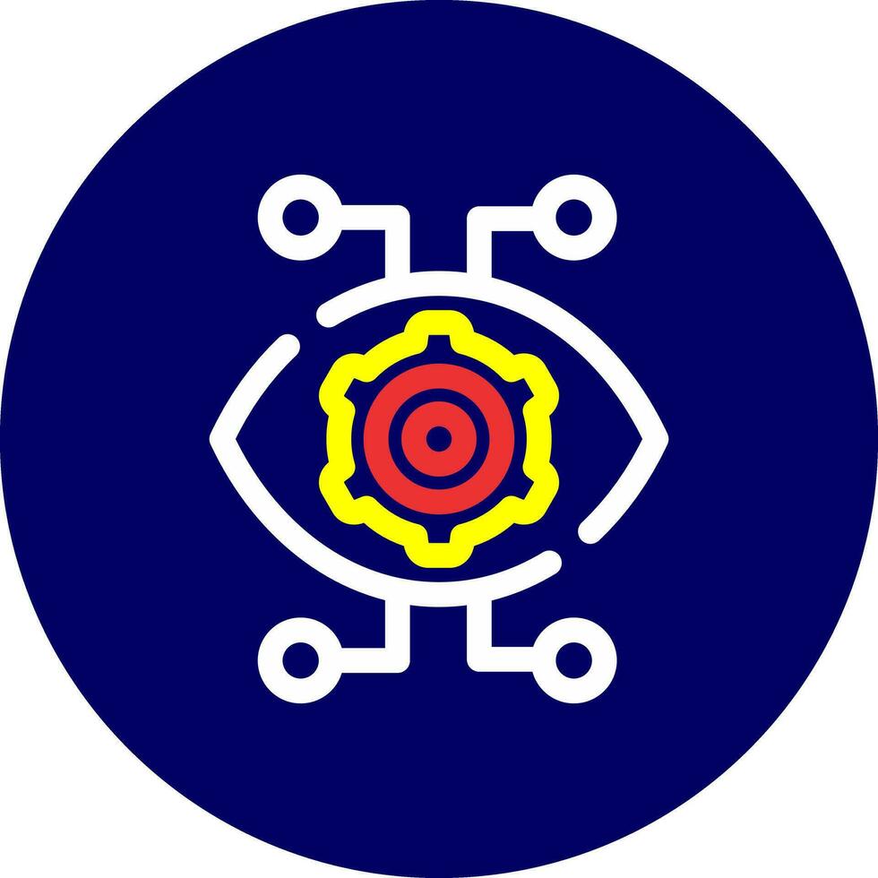 Robotics Eye Creative Icon Design vector