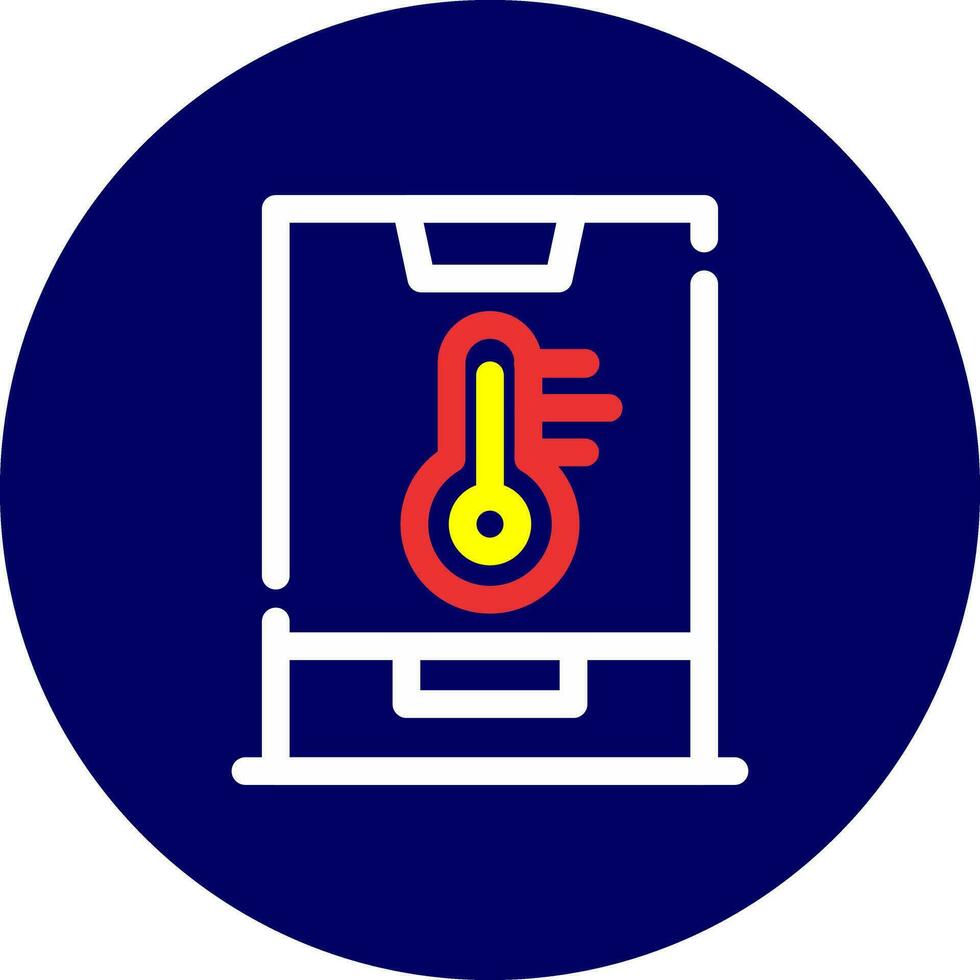 Smart Temperature Creative Icon Design vector