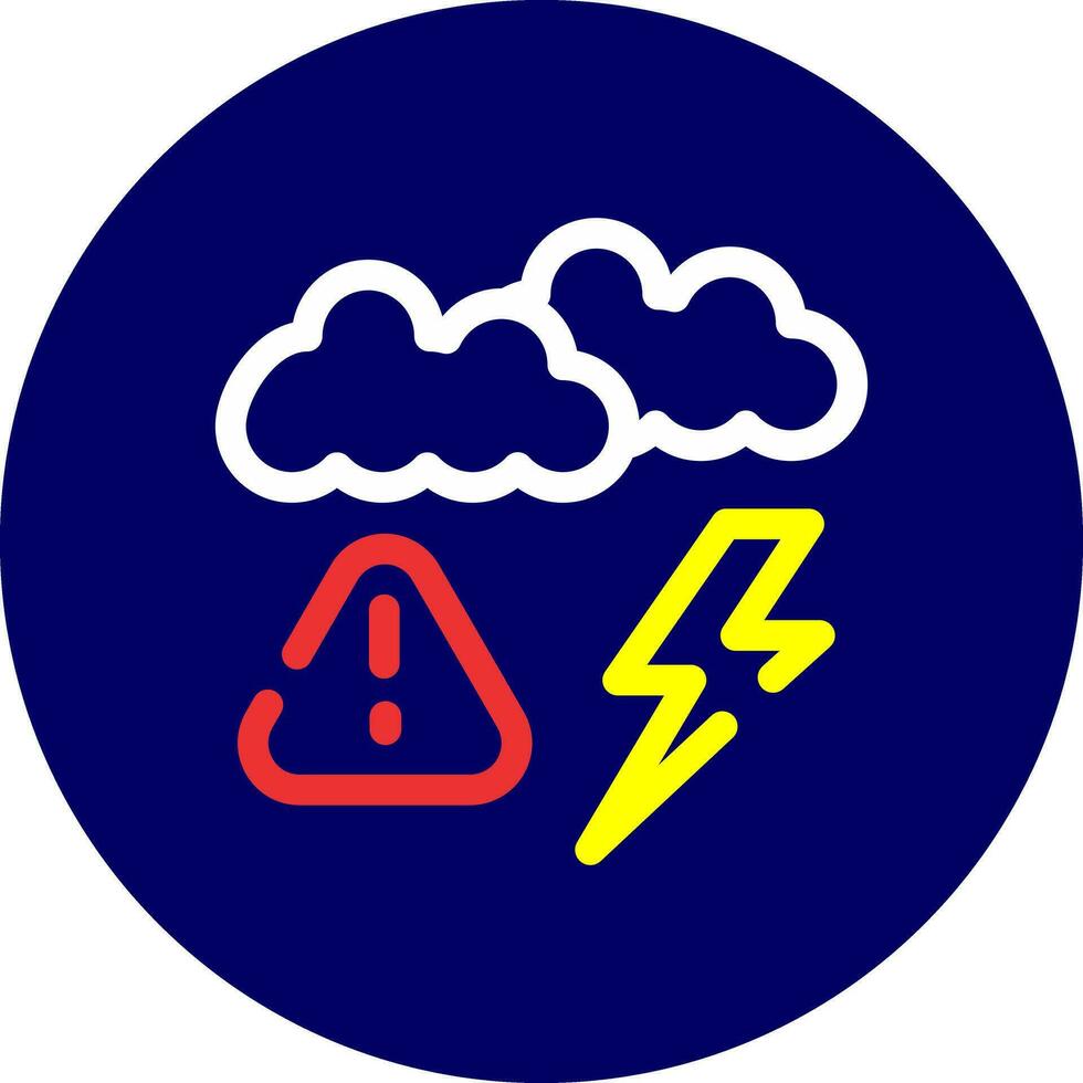 Weather Alert Creative Icon Design vector