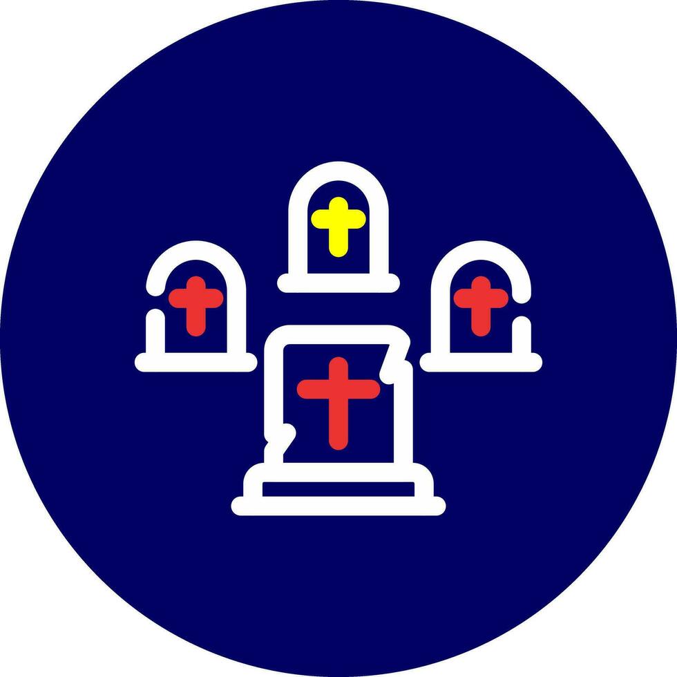 Graveyard Creative Icon Design vector