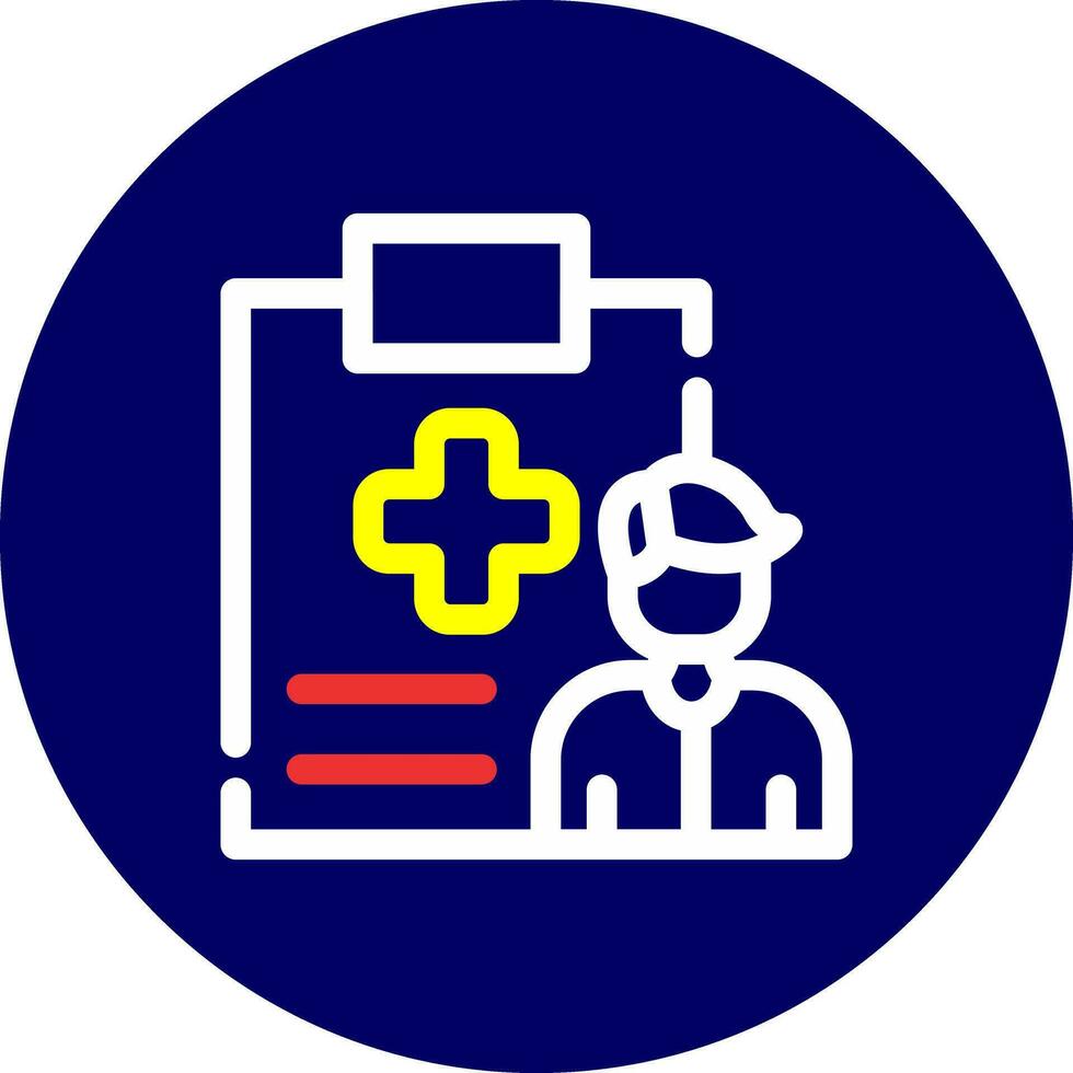 Health Inspector Creative Icon Design vector