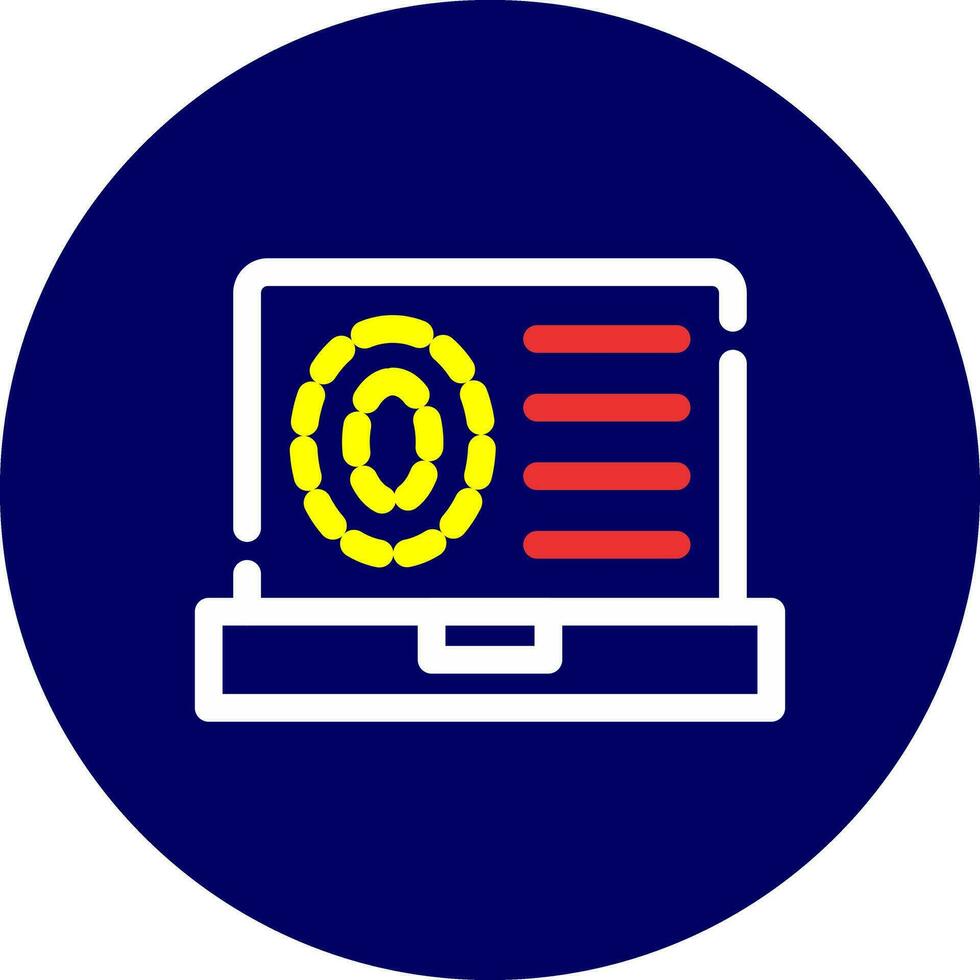 Biometrics Creative Icon Design vector