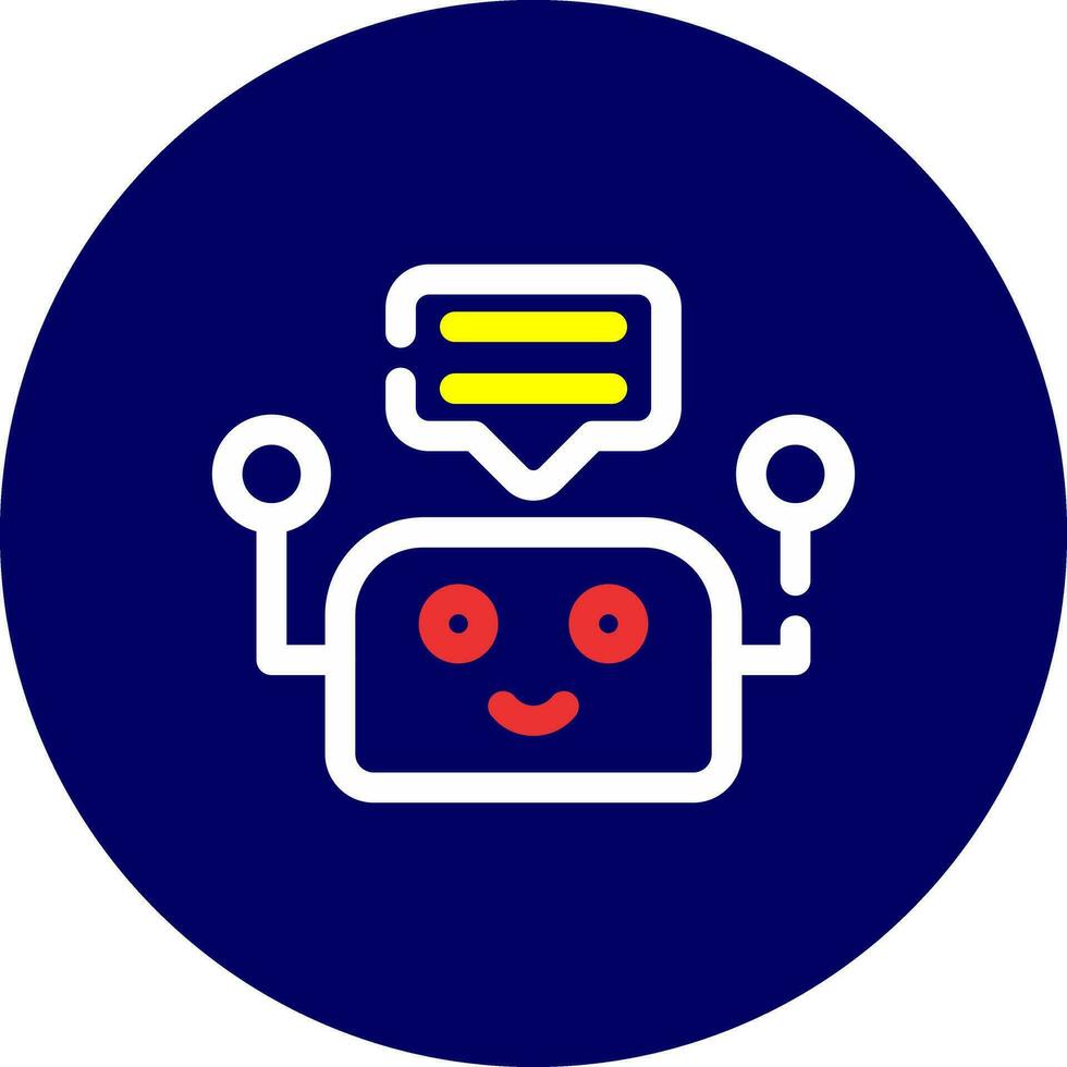 Chatbot Creative Icon Design vector