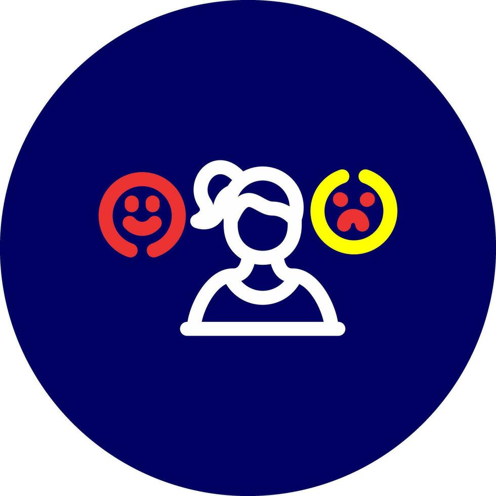 Bipolar Creative Icon Design vector