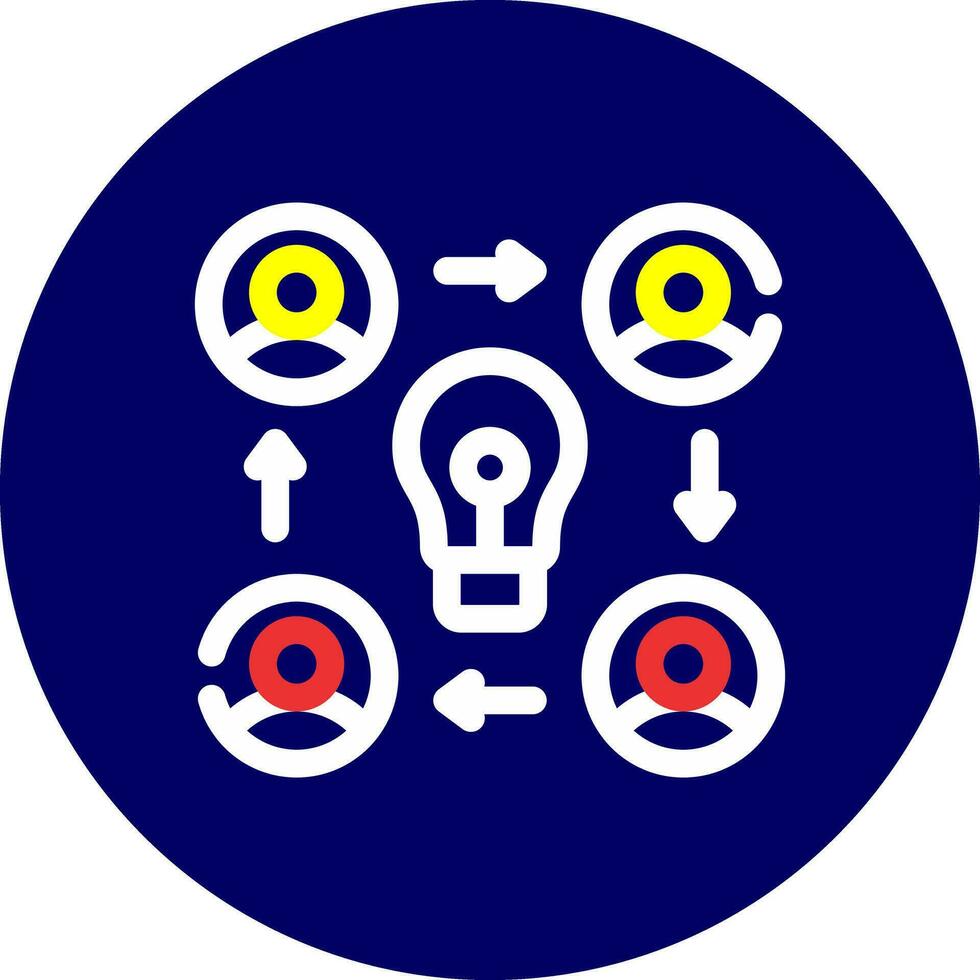 Collaboration Creative Icon Design vector