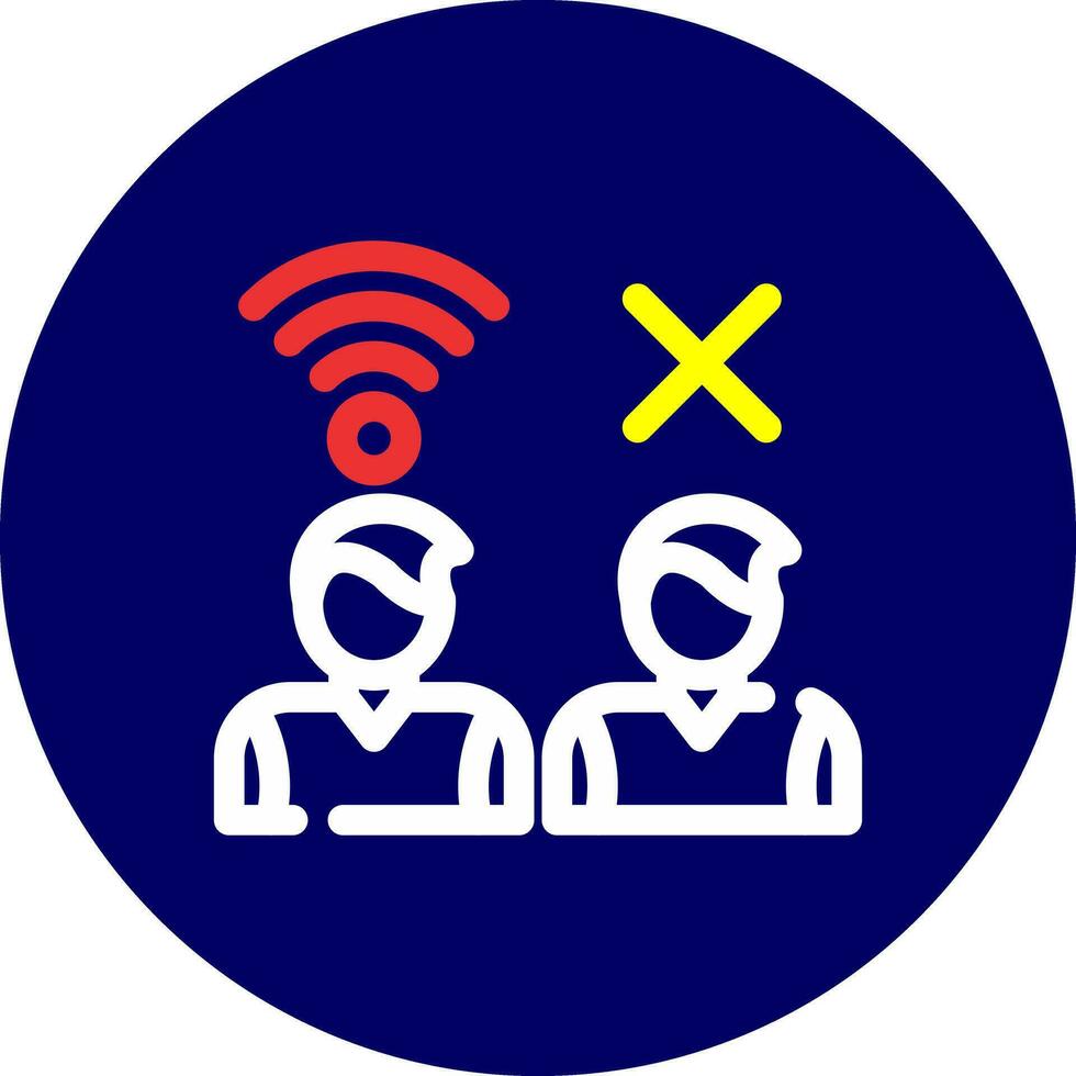 Digital Divide Creative Icon Design vector