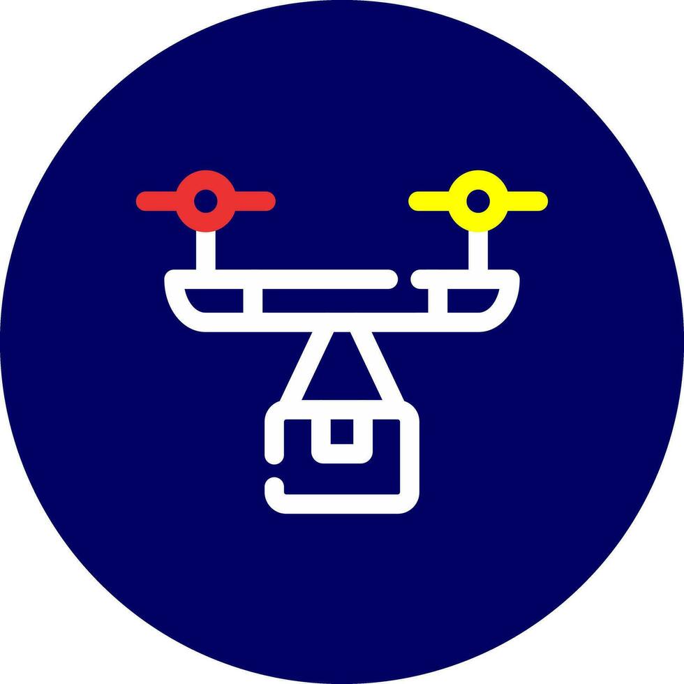 Drone Delivery Creative Icon Design vector
