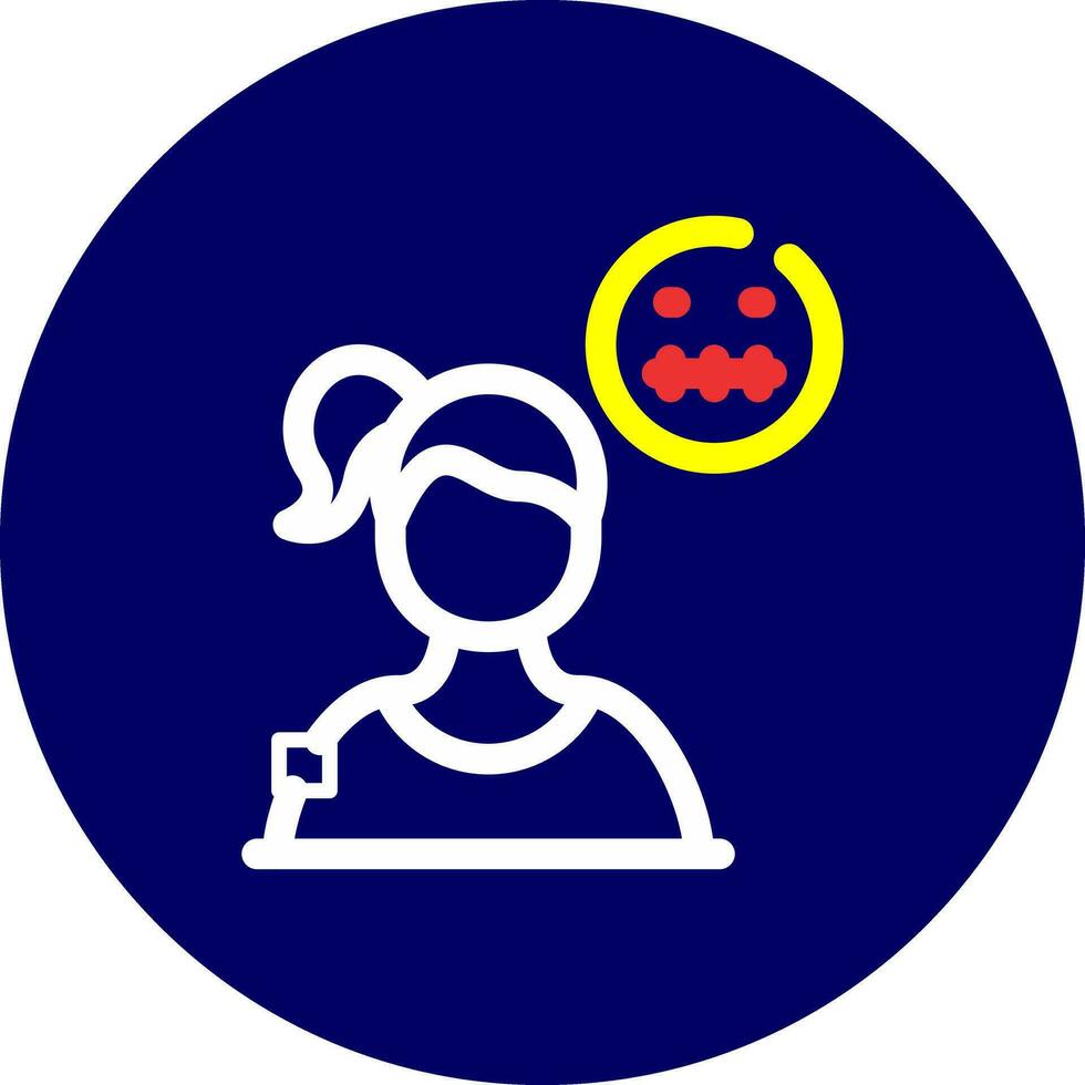 Concerned Creative Icon Design vector