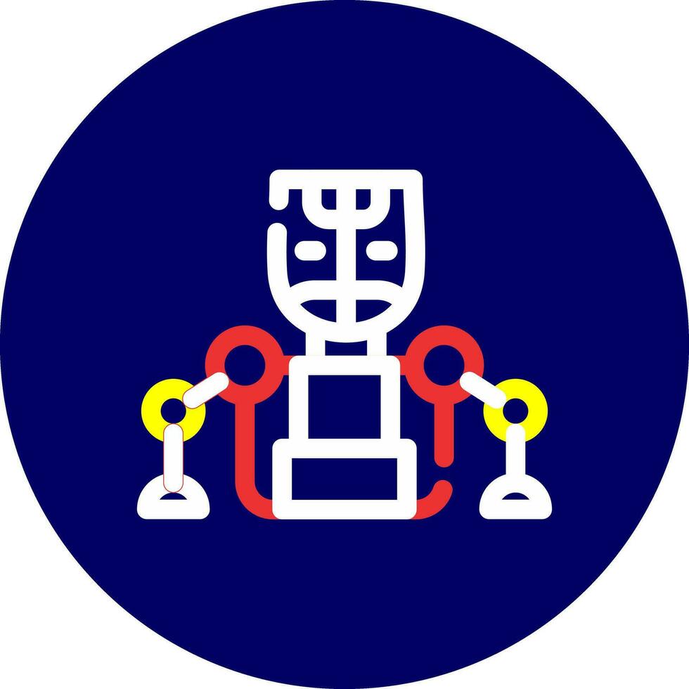 Humanoid Creative Icon Design vector