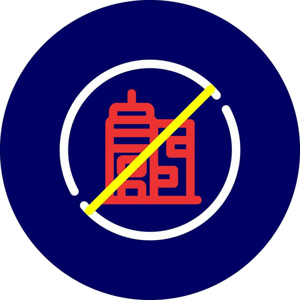 No Commute Creative Icon Design vector