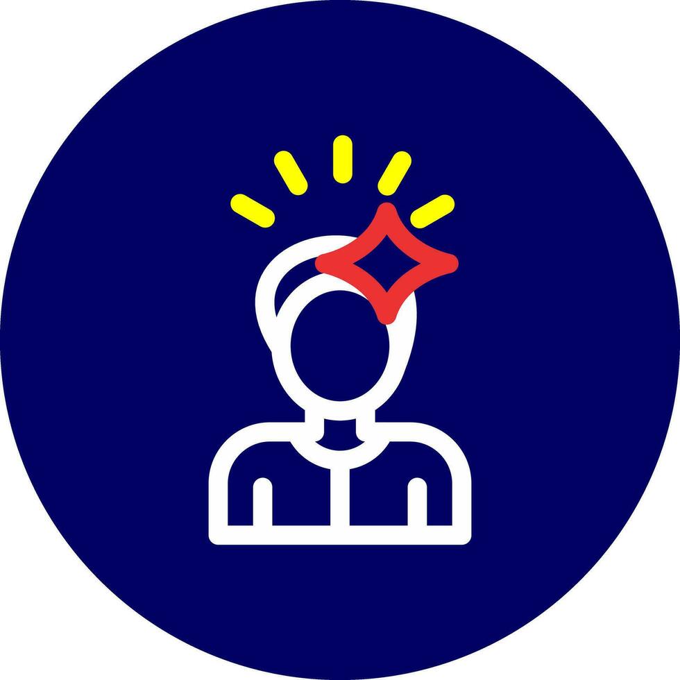 Suffering Creative Icon Design vector