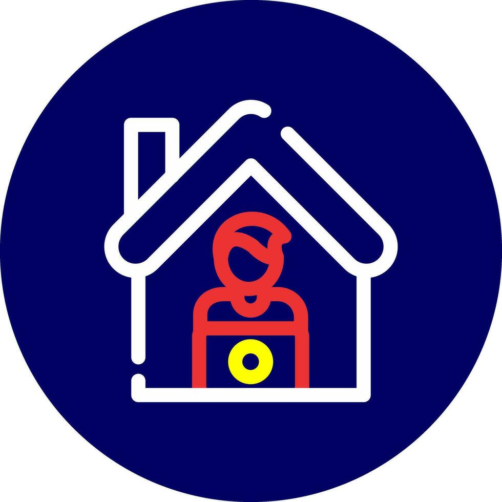 Work From Home Creative Icon Design vector