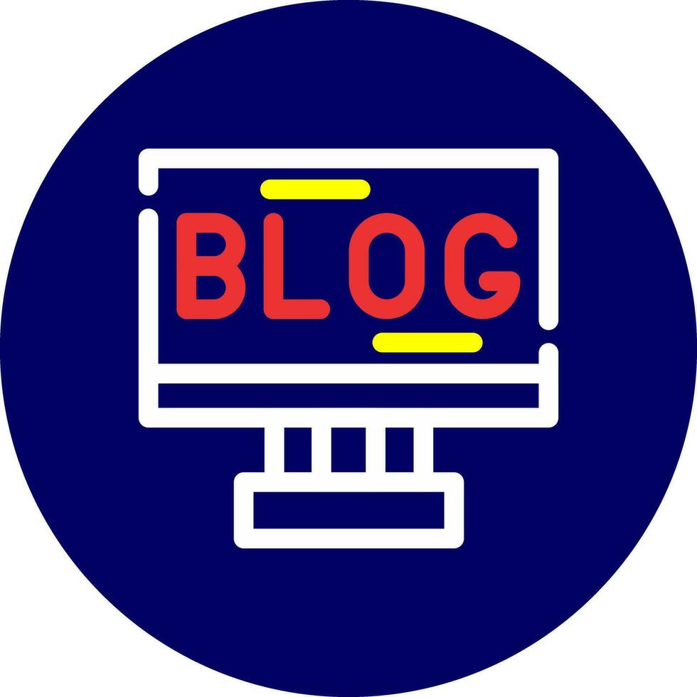 Blogging Creative Icon Design vector