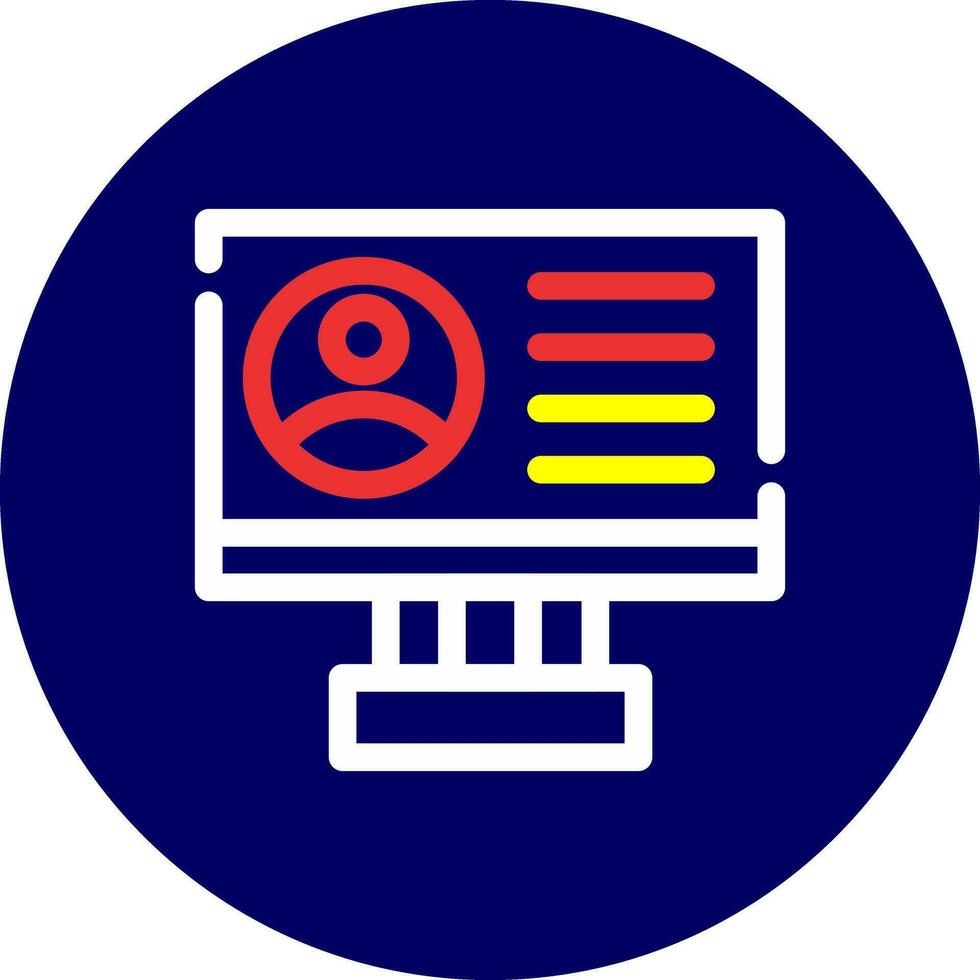 Profile Creative Icon Design vector