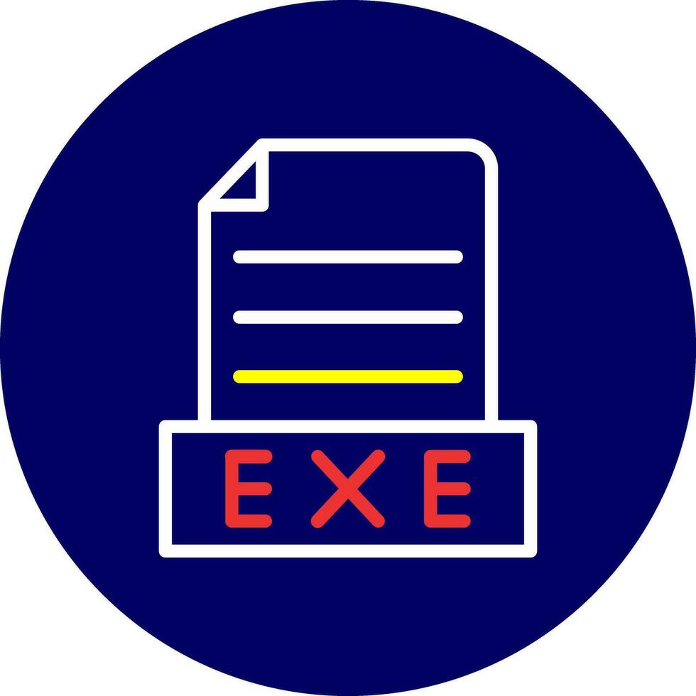 Exe Creative Icon Design vector