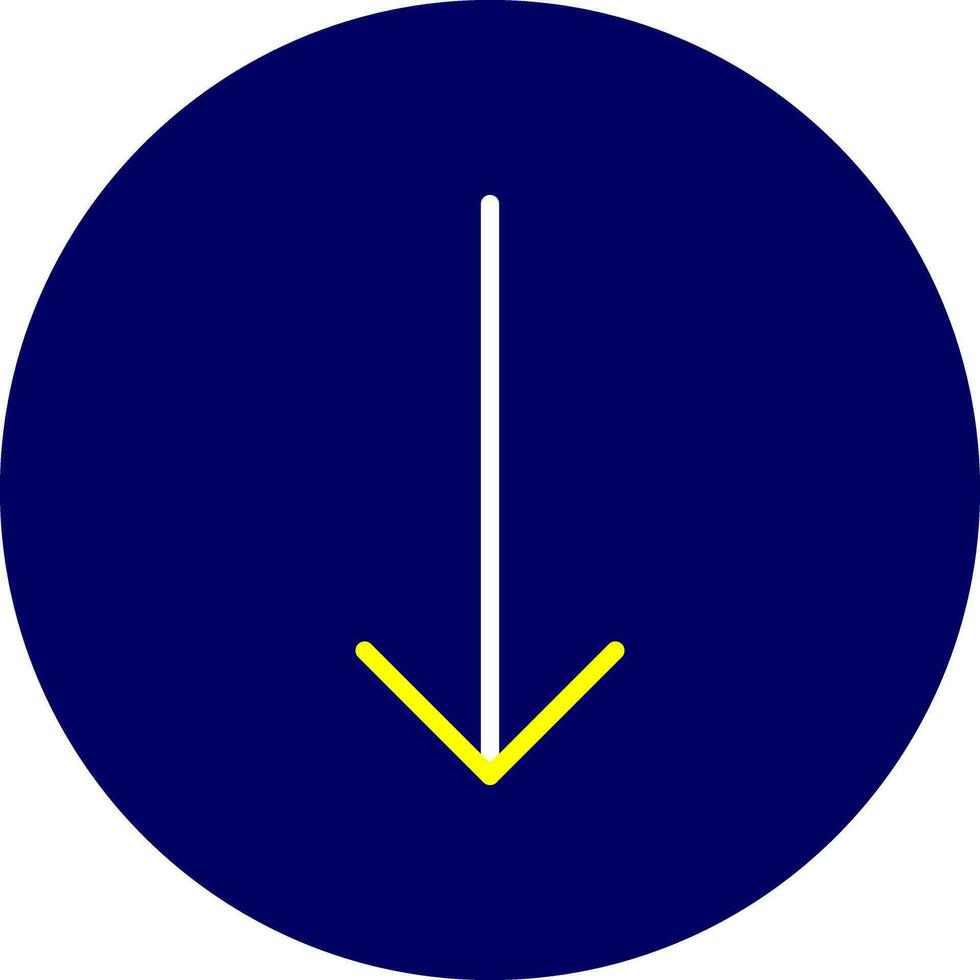 Down Arrow Creative Icon Design vector