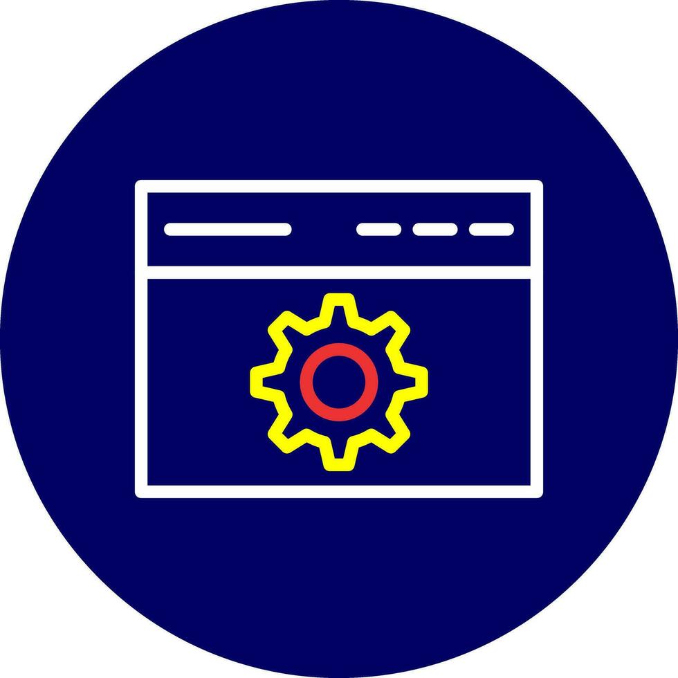 Browser Setting Creative Icon Design vector