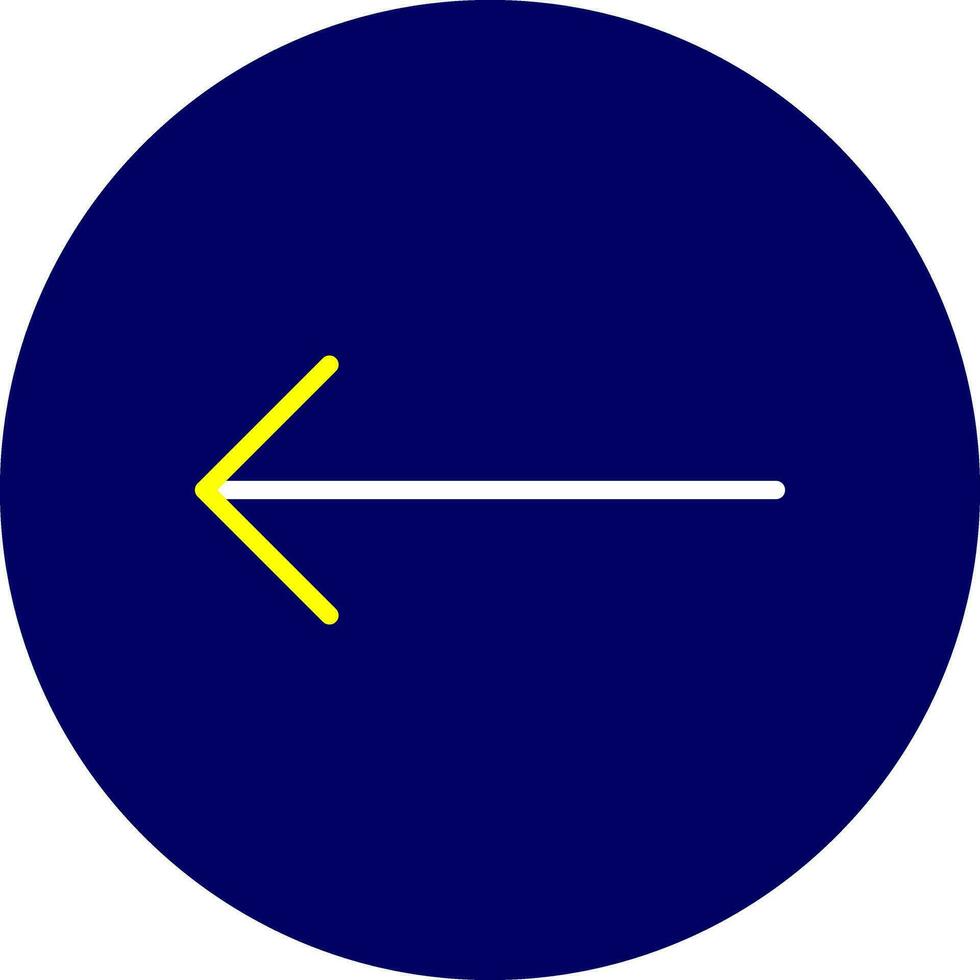 Left Arrow Creative Icon Design vector
