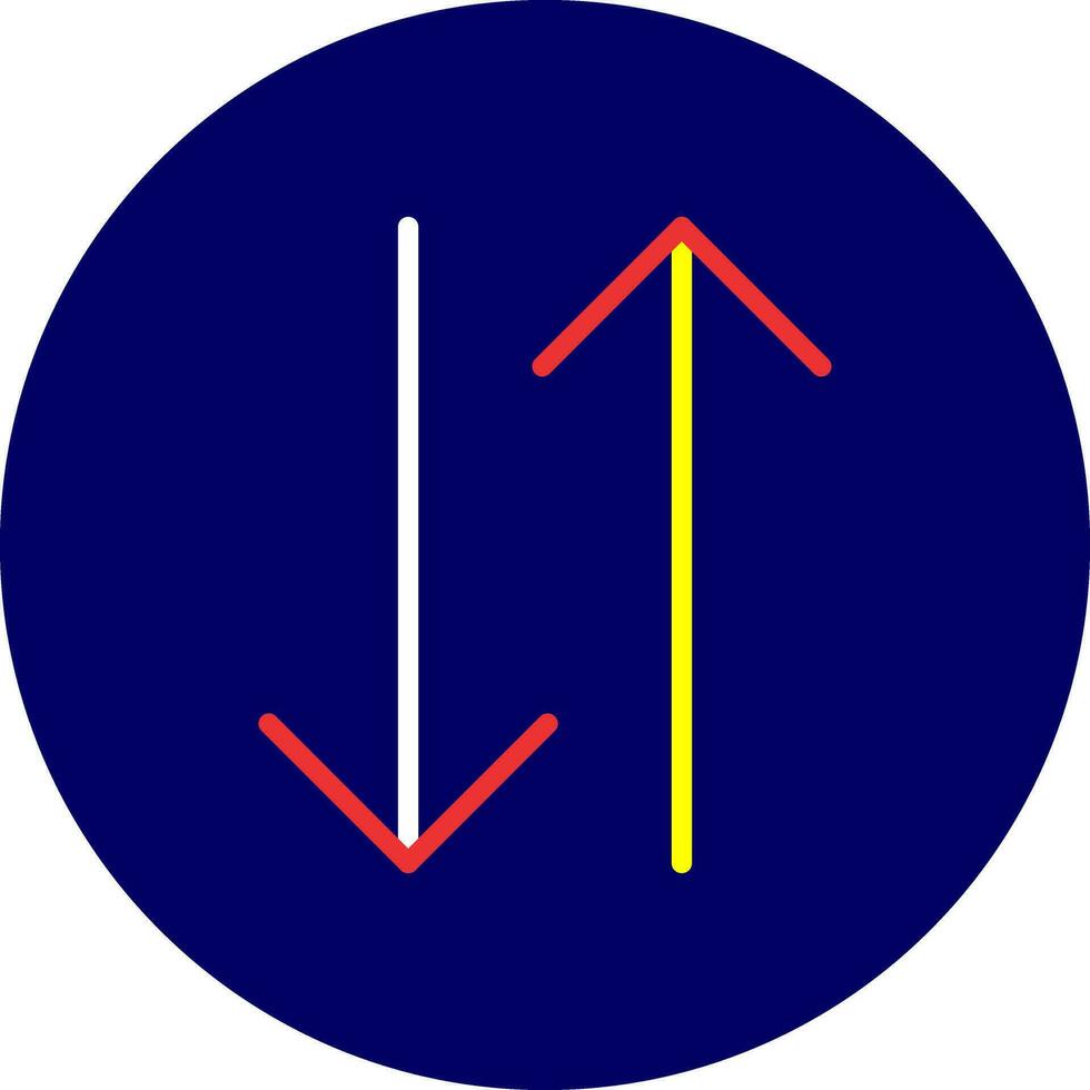 Double Arrow Creative Icon Design vector