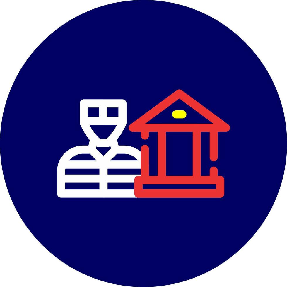 Bank Robbery Creative Icon Design vector