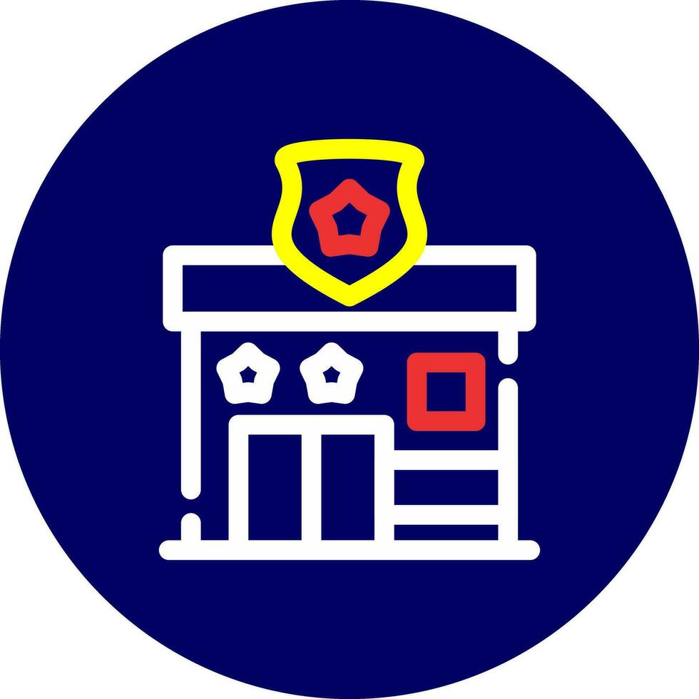 Police Station Creative Icon Design vector