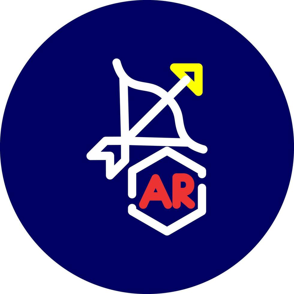 Ar Archery Creative Icon Design vector