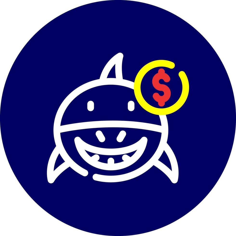 Loan Shark Creative Icon Design vector