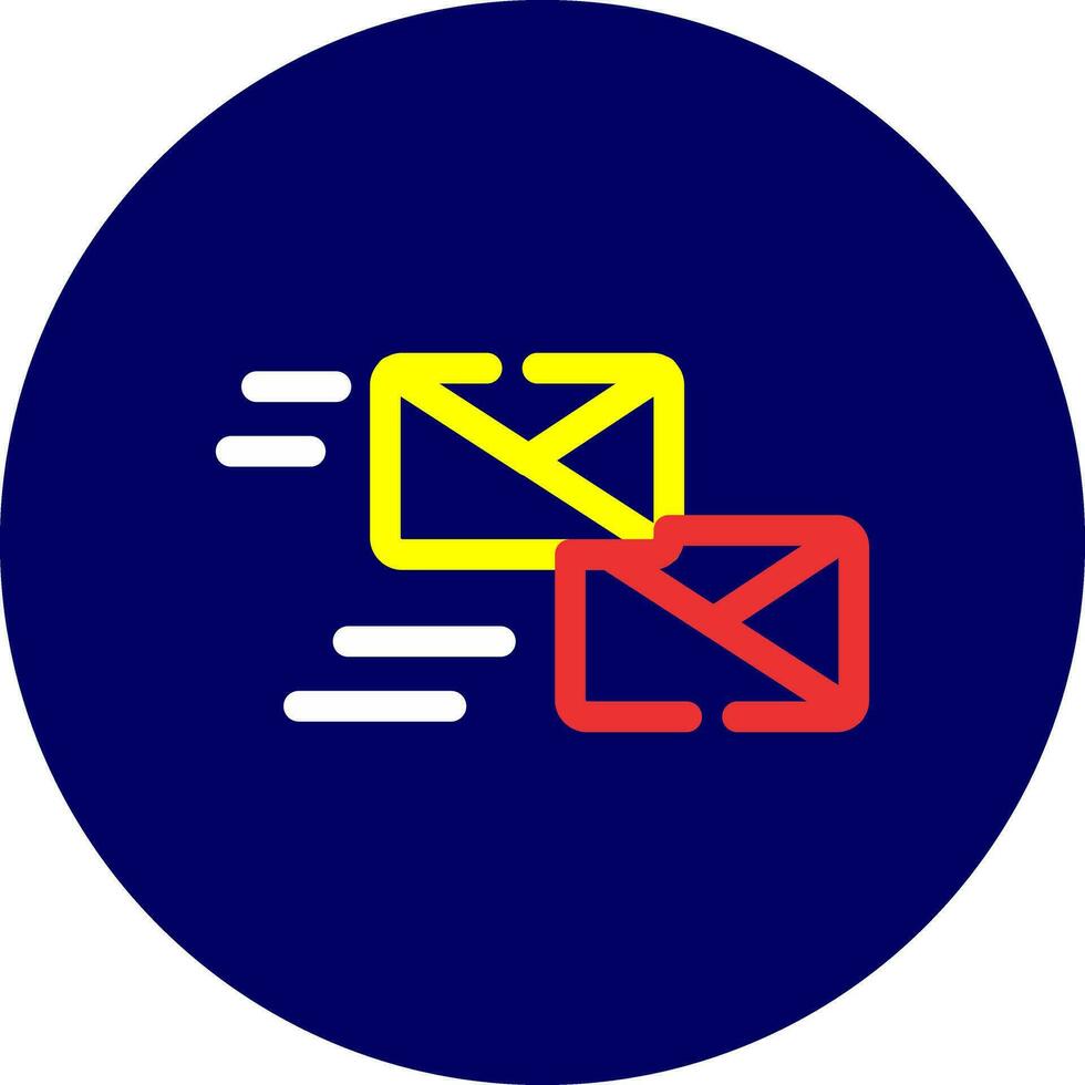 Mass Mailing Creative Icon Design vector
