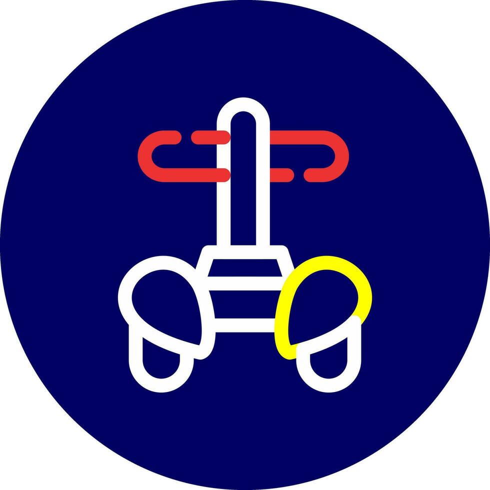 Police Segway Creative Icon Design vector