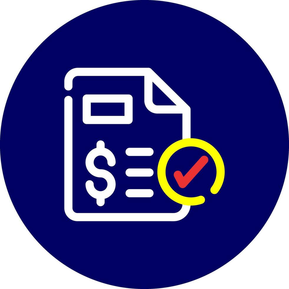 Loan Application Status Creative Icon Design vector
