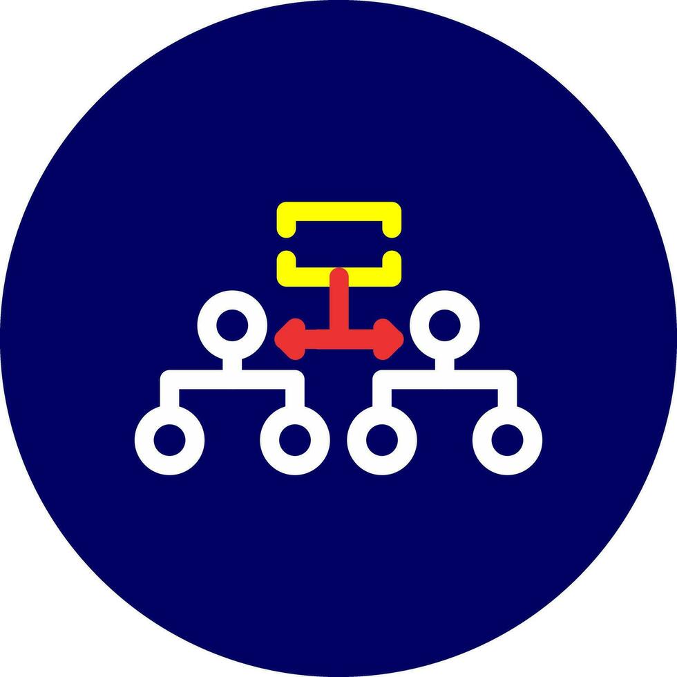 Labeled Hierarchy Creative Icon Design vector