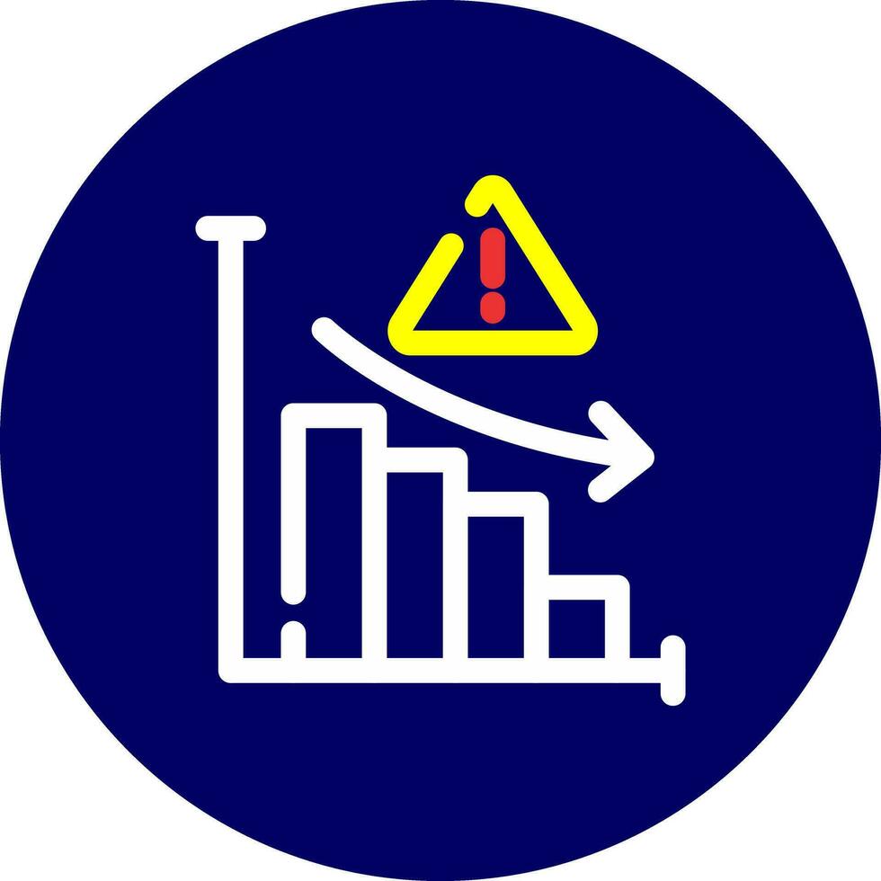 Market Risk Creative Icon Design vector